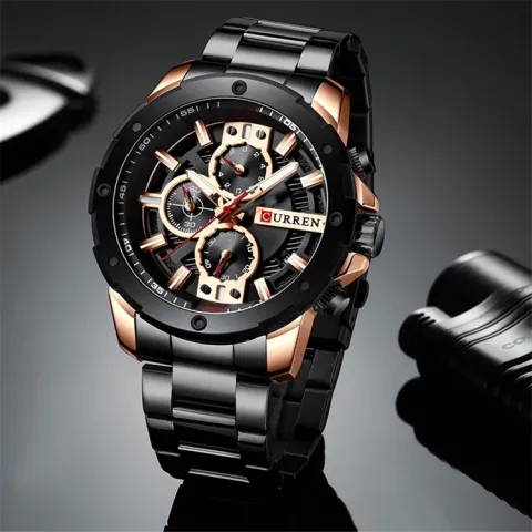 Reloj CURREN 8336 Cronógrafo para Hombre — Acero Inoxidable