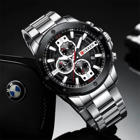 Reloj CURREN 8336 Cronógrafo para Hombre — Acero Inoxidable