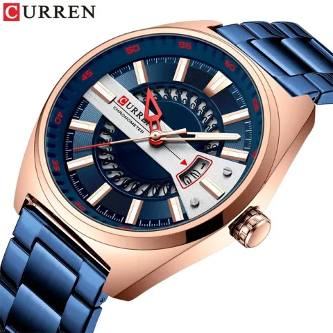 CURREN 8403 · Reloj de hombre 44 mm en brazalete de acero