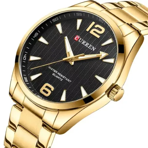 Reloj CURREN 8434 para hombre — 44 mm, acero y cuarzo japonés