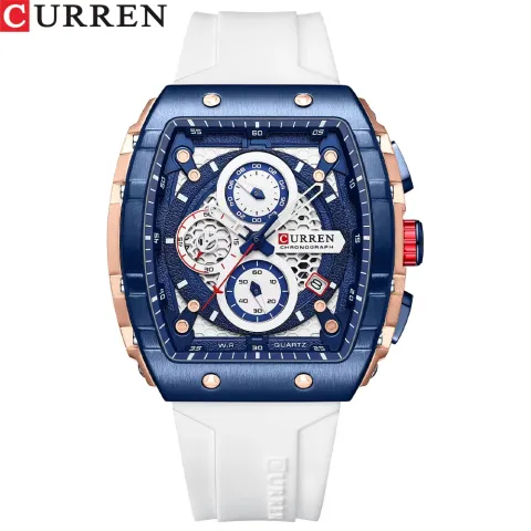 CURREN 8442 — Deportivo cuadrado con agujas luminosas
