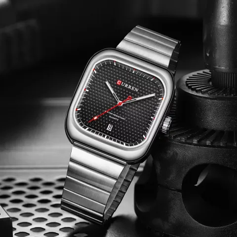 CURREN 8460 — Cuadrado de acero, compacto