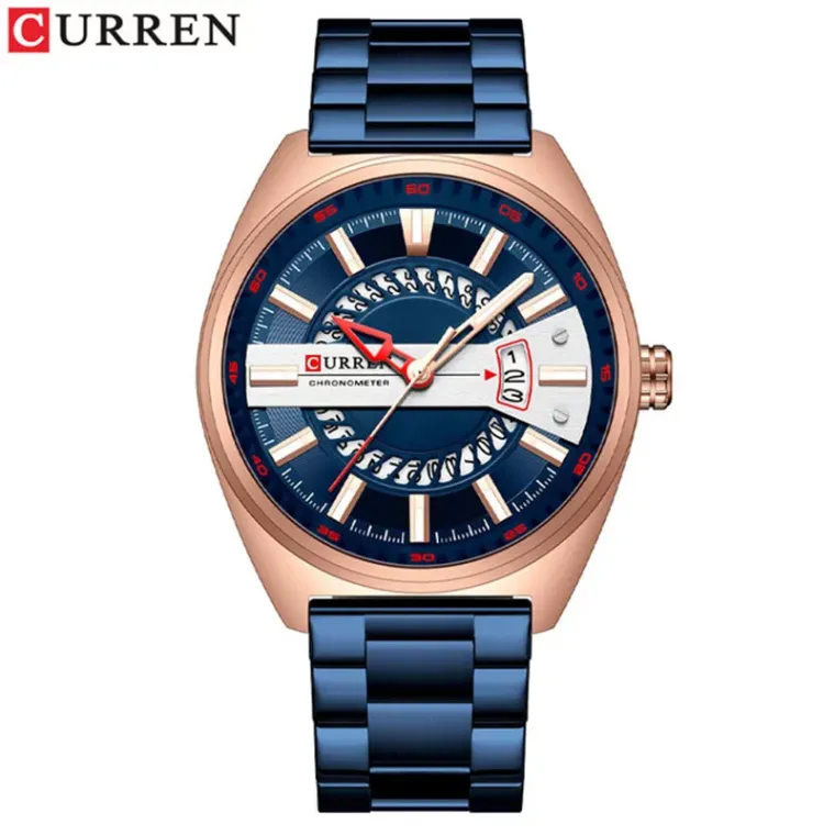 CURREN 8403 · Reloj de hombre 44 mm en brazalete de acero