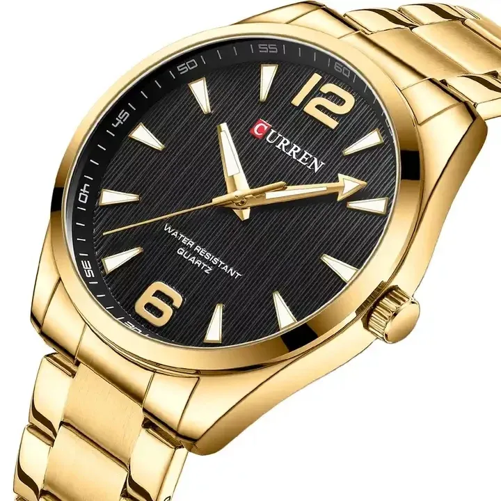 Reloj CURREN 8434 para hombre — 44 mm, acero y cuarzo japonés